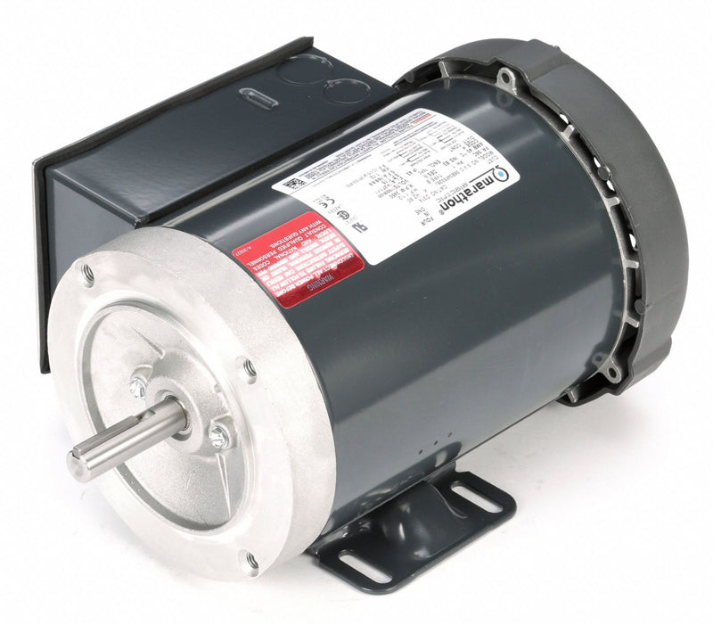 Marathon Motors 1 1/2 HP, General Purpose Motor, Capacitor-Start/Run, 3450 Nameplate RPM, 115/208-230 Voltage - 056B34F5326