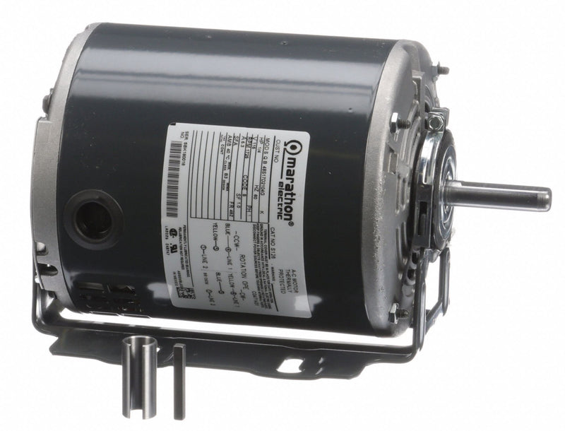 Marathon Motors 1/4 HP, General Purpose Motor, Split-Phase, 1725 Nameplate RPM, 115 Voltage, 48Z Frame - 048S17D2104