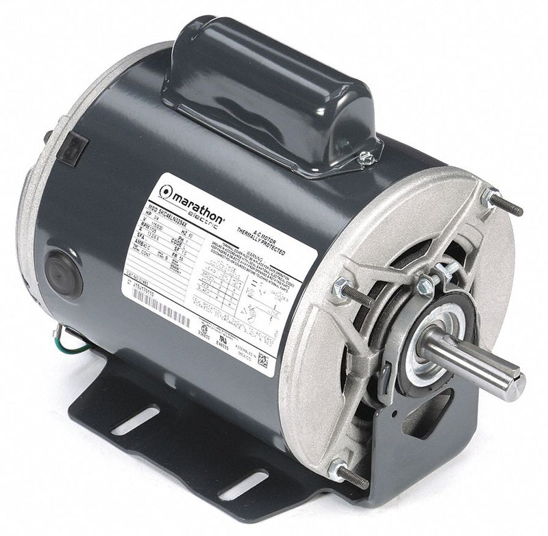 Marathon Motors 3/4 HP, General Purpose Motor, Capacitor-Start, 1725 Nameplate RPM, 115/230 Voltage, 56 Frame - 5KC46LN0254X