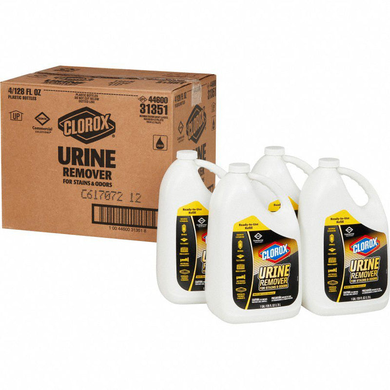 Clorox Urine Remover, 128 oz. Cleaner Container Size, Jug Cleaner Container Type, Unscented Fragrance - 31351