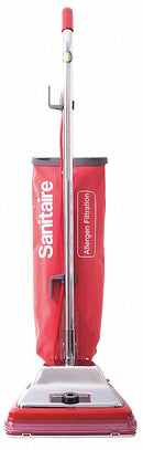Sanitaire Upright Vacuum, Disposable Bag, 12 in Cleaning Path Width, 145 cfm, 16.2 lb Weight - SC888N