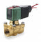 Redhat 100 to 240V AC/DC Brass Solenoid Valve, Normally Closed, 3/4" Pipe Size - 8210P095
