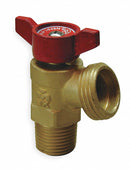 Top Brand 1/2" Brass Quarter Turn Boiler Drain Valve, MNPT x Cup - 102-053HN