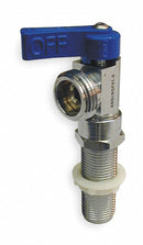 Top Brand Quarter Turn Brass Washing Machine Valve, C x C or MIPT, Blue - 102-210