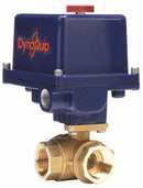 Dynaquip Brass Electronic Actuated Ball Valve, 1 in Pipe Size, 120V AC Voltage - EYHG5AUE25