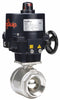 Dynaquip 316 Stainless Steel Electronic Actuated Ball Valve, 3 in Pipe Size, 120V AC Voltage - E2S2AAJE02