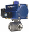 Dynaquip 1 in Double Acting Pneumatic Actuated Ball Valve, 1-Piece - PYSA5AJDA075A