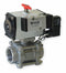 Dynaquip 2 in Double Acting Pneumatic Actuated Ball Valve, 3-Piece - P3S28AJDA075A