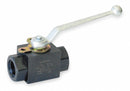 Dynaquip Ball Valve, Carbon Steel, Inline, 3-Piece, Pipe Size 3/4 in, Connection Type FNPT x FNPT - VAE2.A00P 3/4