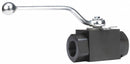 Dynaquip Ball Valve, Carbon Steel, Inline, 3-Piece, Pipe Size 1 in, Connection Type FNPT x FNPT - VAE2.A00P 1