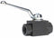 Dynaquip Ball Valve, Carbon Steel, Inline, 3-Piece, Pipe Size 1/2 in, Connection Type SAE x SAE - VAE2.N0 1/2