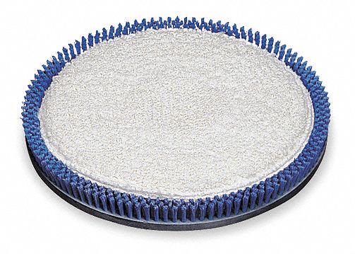 Tough Guy 19 in Round Carpet Cleaning Rotary Brush for 19" or 20" Machine Size, Blue - 1MEE2