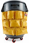 Rubbermaid Yellow Vinyl Receptacle Caddy Bag, 1 EA - FG264200YEL