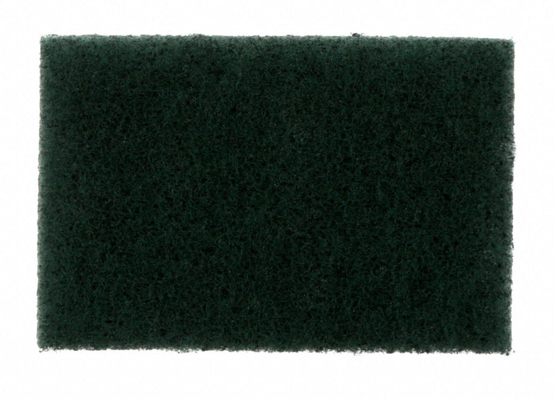 3M 4 1/2 in x 3 in Synthetic Fiber Scouring Pad, Green, 80PK - 9650