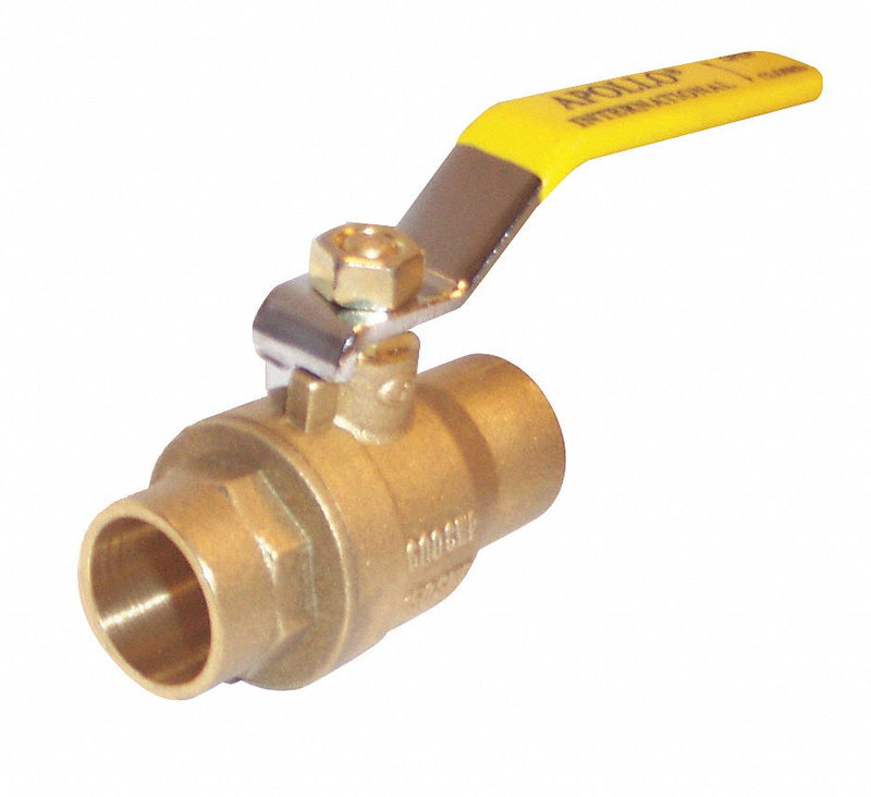 Apollo Ball Valve, Brass, Inline, 2-Piece, Pipe Size 2 in, Tube Size 2 in - 94A20801