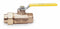 Apollo Ball Valve, Bronze, Inline Single Union, 2-Piece, Pipe Size 1/2 in - 7030301