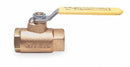 Apollo Gas Ball Valve, Bronze, Inline, 2-Piece, Pipe Size 1 1/2 in, Connection Type FNPT x FNPT - 8010701