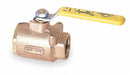Apollo Ball Valve, Bronze, Inline, 2-Piece, Pipe Size 3/8 in, Connection Type SAE Female - 7790201