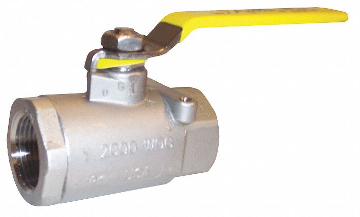 Apollo Ball Valve, CF8M Stainless Steel, Inline, 2-Piece, Pipe Size 1 1/4 in - 7610627