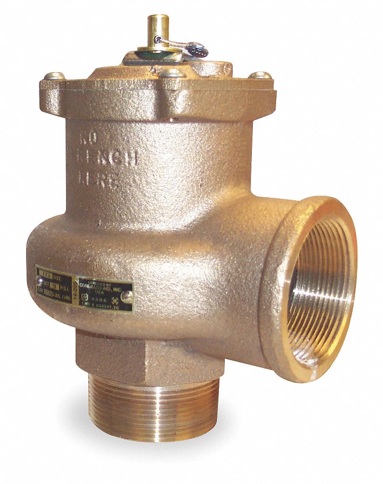 Apollo Cast Bronze Safety Relief Valve, MNPT Inlet Type, FNPT Outlet Type - 1420708