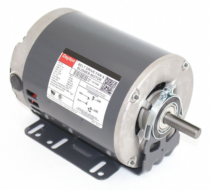 Dayton 3/4 HP Belt Drive Motor, Split-Phase, 1725 Nameplate RPM, 115 Voltage, Frame 56H - 1D170