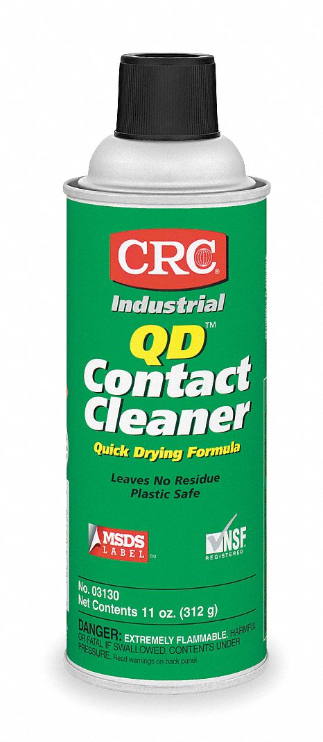 CRC Contact Cleaner, 11 oz Aerosol Can, Unscented Liquid, 1 EA - 3130