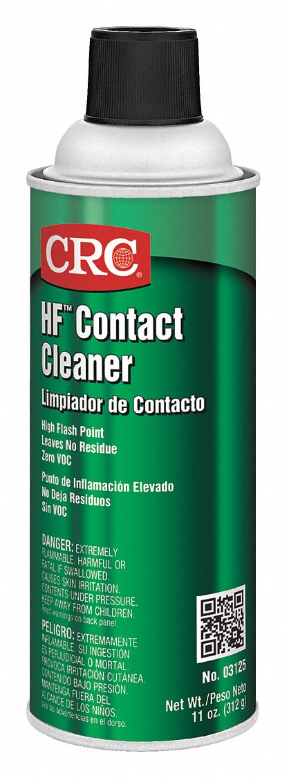 CRC Contact Cleaner, 11 oz Aerosol Can, Unscented Liquid, 1 EA - 3125
