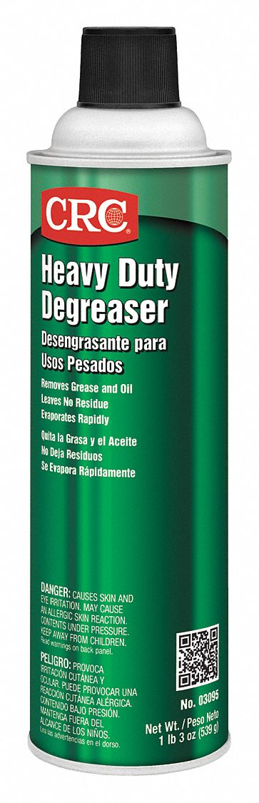 CRC Degreaser, 20 oz Cleaner Container Size, Aerosol Can Cleaner Container Type, Unscented Fragrance - 3095