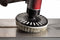 Scotch-Brite 4-1/2" Bristle Disc, Arbor Hole Mount, 3/4" Trim Length, 120 Grit, 5/8"-11 INT, 1 EA - 61500139037