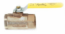 Apollo Ball Valve, Bronze, Inline, 2-Piece, Pipe Size 1 1/4 in, Connection Type FNPT x FNPT - 7010610