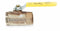 Apollo Ball Valve, Bronze, Inline, 2-Piece, Pipe Size 3/8 in, Connection Type FNPT x FNPT - 7010210