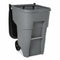Rubbermaid 95 gal Rectangular Rollout Trash Can, Plastic, Gray - FG9W2200GRAY