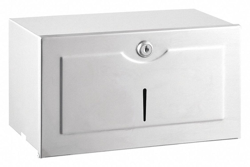 Tough Guy Paper Towel Dispenser, No Series, Silver, (400) Single Fold, Manual - 1ECK5