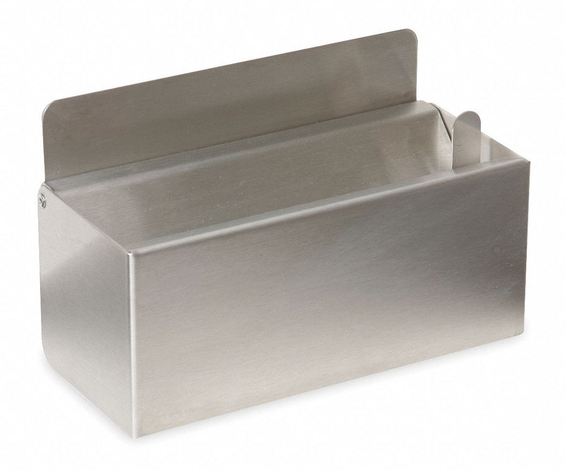 Tough Guy Length (In.) 8, Width (In.), Height (In.) 5", Satin, Stainless Steel, Wall Urn Ash Tray, - 1ECK8