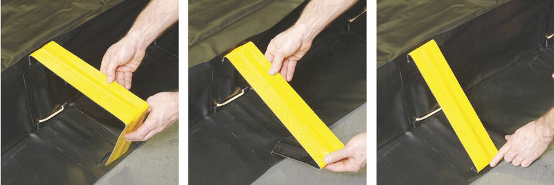Enpac Snap Wall Containment Berm, 1,944 gal Spill Capacity, 10 ft Length, 26 ft Width, 12 in Height - 48-10261-BK-SF