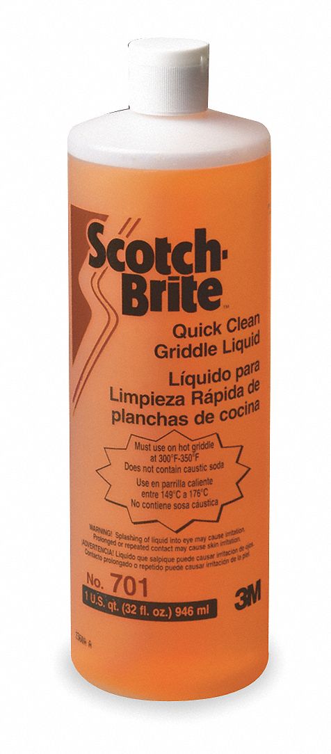 Scotch-Brite Griddle Cleaner/Degreaser, 1 qt. Cleaner Container Size, Bottle Cleaner Container Type - 701
