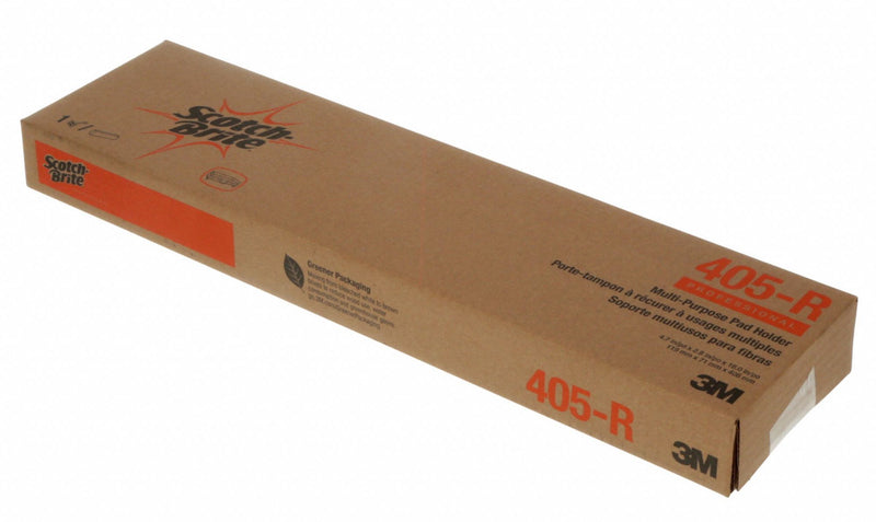 Scotch-Brite 16 in x 5 in Plastic Pad Holder, Black, 1EA - 405-R