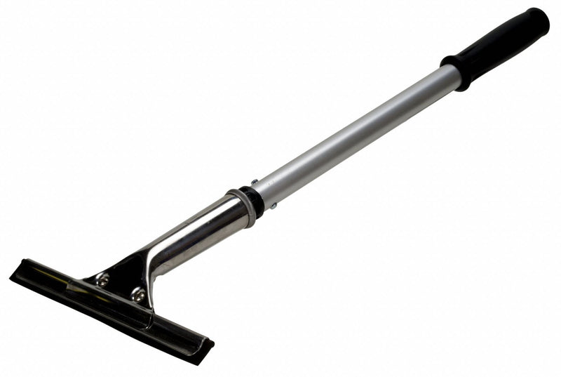 Scotch-Brite 7 inW Straight Rubber Bench Squeegee With Handle, Silver - 410