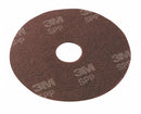 Scotch-Brite 14 in Non-Woven Round Surface Preparation Pad, 175 to 600 rpm, Maroon, 10 PK - SPP14