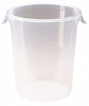Rubbermaid 13 1/8 in" x 4 7/8 in" x 11 7/8 in" Polypropylene Round Storage Container, Semi-Clear - FG572724CLR