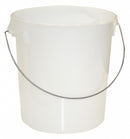 Rubbermaid 13 1/8 in" x 6 1/4 in" x 14 in" Polyethylene Round Storage Container, White - FG572900WHT