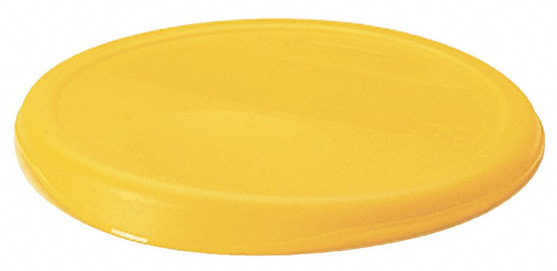 Rubbermaid 1 in" Polyethylene Round Storage Container Lid, Yellow - FG572500YEL