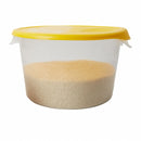 Rubbermaid 1 1/4 in" Polyethylene Round Storage Container Lid, Yellow - FG573000YEL