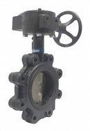Milwaukee Valve Lug-Style Butterfly Valve, Cast Iron, 200 psi, 8 in Pipe Size - ML322B 8