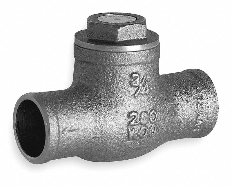 Hammond Check Valve, 2 in, Single, Inline Swing, Brass, FNPT x FNPT - 968 2