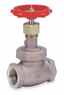 Milwaukee Valve Class 150 Globe Valve, FNPT x FNPT, Bronze, 3 in Pipe Size - Valves - 590T 3