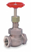 Milwaukee Valve Class 300 Globe Valve, FNPT x FNPT, Bronze, 1 1/2 in Pipe Size - Valves - 572 1 1/2