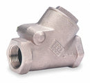 Milwaukee Valve Check Valve, 2 1/2 in, Single, Y Swing, Bronze, FNPT x FNPT - 507 2 1/2