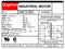 Dayton 1 HP, General Purpose Motor, Capacitor-Start, 1725 Nameplate RPM, 115/208-230 Voltage - 1K065