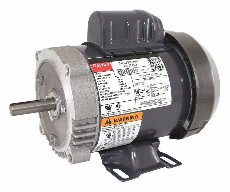Dayton 1K077 - GP Mtr CS TEFC 1/3 HP 1725 rpm 56C